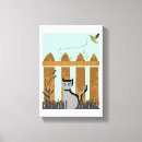 Pesquisar por gato impressão de canvas Mulher