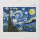 Pesquisar por van gogh starry night cartoes postais Impressionismo