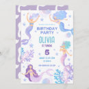 Pesquisar por de festas da sereia convites Roxo