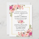 Pesquisar por floral moderno casamento convites Script de caligrafia