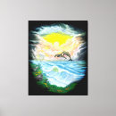 Pesquisar por golfinhos impressão de canvas Água