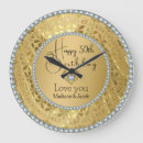 Pesquisar por corações dourados relogios de parede Elegante