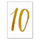 Pesquisar por número 10 cartoes de mesa Tipografia