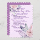 Pesquisar por papel de carta floral convites Púrpura