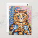 Pesquisar por louis wain cartoes postais Gatos
