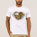 Pesquisar por coração do steampunk camisetas Engrenagens