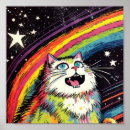 Pesquisar por gatos coloridos pôsteres Felino
