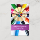 Pesquisar por lápis da cor cartao de visita Ensino