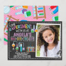 Pesquisar por ciências aniversário convites Menina