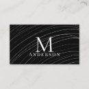 Pesquisar por monogramas luxuosos cartao de visita Preto