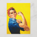 Pesquisar por rosie the riveter cartoes postais Feminista