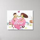 Pesquisar por nós pessoas impressão de canvas Amor