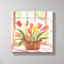 Pesquisar por pintura das tulipas impressão de canvas Flores