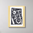 Pesquisar por caneta e tinta impressão de canvas Abstrato