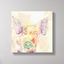 Pesquisar por arte porco impressão de canvas Animais