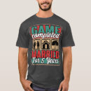 Pesquisar por 5 anos de casamento camisetas Engraçado
