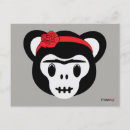 Pesquisar por dia de los muertos cartoes postais Macaco