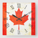 Pesquisar por canadense relogios de parede Bandeira