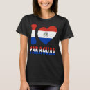 Pesquisar por bandeira de paraguai camisetas Coração