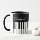 Pesquisar por teclado de piano canecas Preto e branco