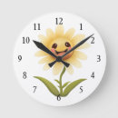 Pesquisar por flores amarelas relogios de parede For kids