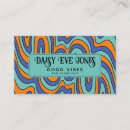 Pesquisar por verde azul alaranjado cartao de visita Retro