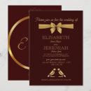Pesquisar por vermelho ouro casamento convites Clássico
