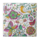 Pesquisar por flores e pássaros azulejos Padrão