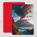Pesquisar por o vulcão convites Vulcão em erupção