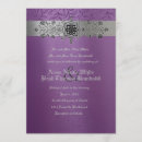 Pesquisar por do roxo e de prata casamento convites Lilac