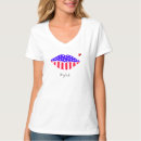 Pesquisar por coração da bandeira americana camisetas For her