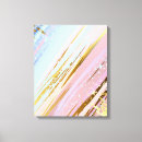 Pesquisar por ouro rosa impressão de canvas Azul