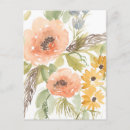 Pesquisar por watercolor flowers cartoes postais Botanical