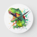 Pesquisar por dinossauros relogios de parede For kids