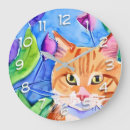 Pesquisar por gato roxo relogios de parede Flores