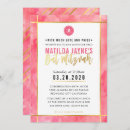 Pesquisar por listras cor de rosa convites For kids