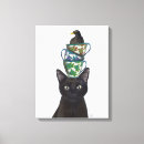 Pesquisar por gatos bonitos impressão de canvas Gatos pretos agudos