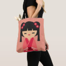 Pesquisar por boneca kokeshi bolsas tote Rosa