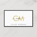 Pesquisar por gold script cartao de visita Elegante