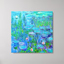 Pesquisar por água azul impressão de canvas Flores