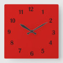 Pesquisar por vermelho simples relogios de parede Sólido