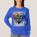 Pesquisar por cor arco íris camisetas Coração