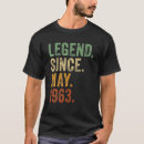 Pesquisar por legenda desde 1963 camisetas Vintage