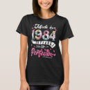 Pesquisar por feito 1984 femininas camisetas Floral