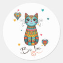 Pesquisar por gatos coloridos adesivos De gato fofo