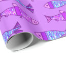 Pesquisar por peixes papel de presente Roxo