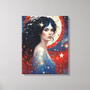 Pesquisar por cabelo vermelho impressão de canvas Mulher