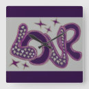 Pesquisar por corações e estrelas relogios de parede Amor