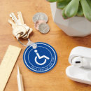 Pesquisar por cadeira de rodas chaveiros Círculo branco azul circular