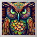 Pesquisar por coruja colorida pósteres pôsteres Pássaro